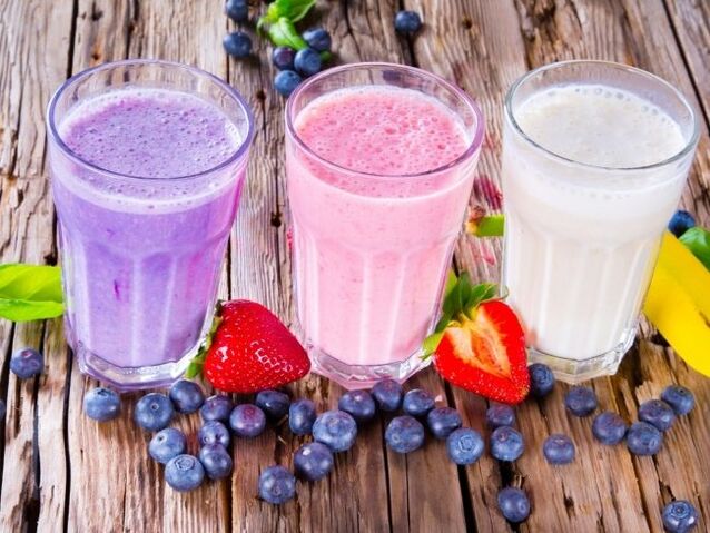 fruit- en groentesmoothies en cocktails voor gewichtsverlies