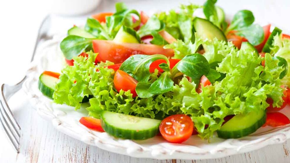 verse groentesalades voor gewichtsverlies